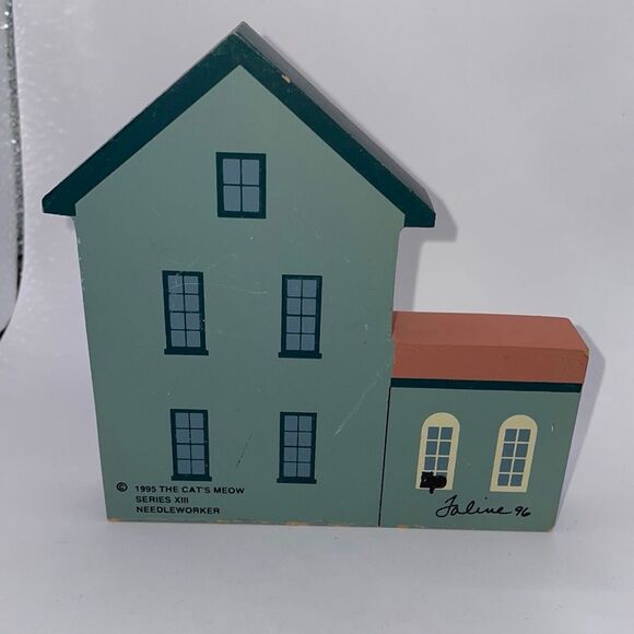 The Cats Meow Lot of 4 Wooden Home Decor Collectibles 1990’s Retro Vintage - Picture 2 of 10